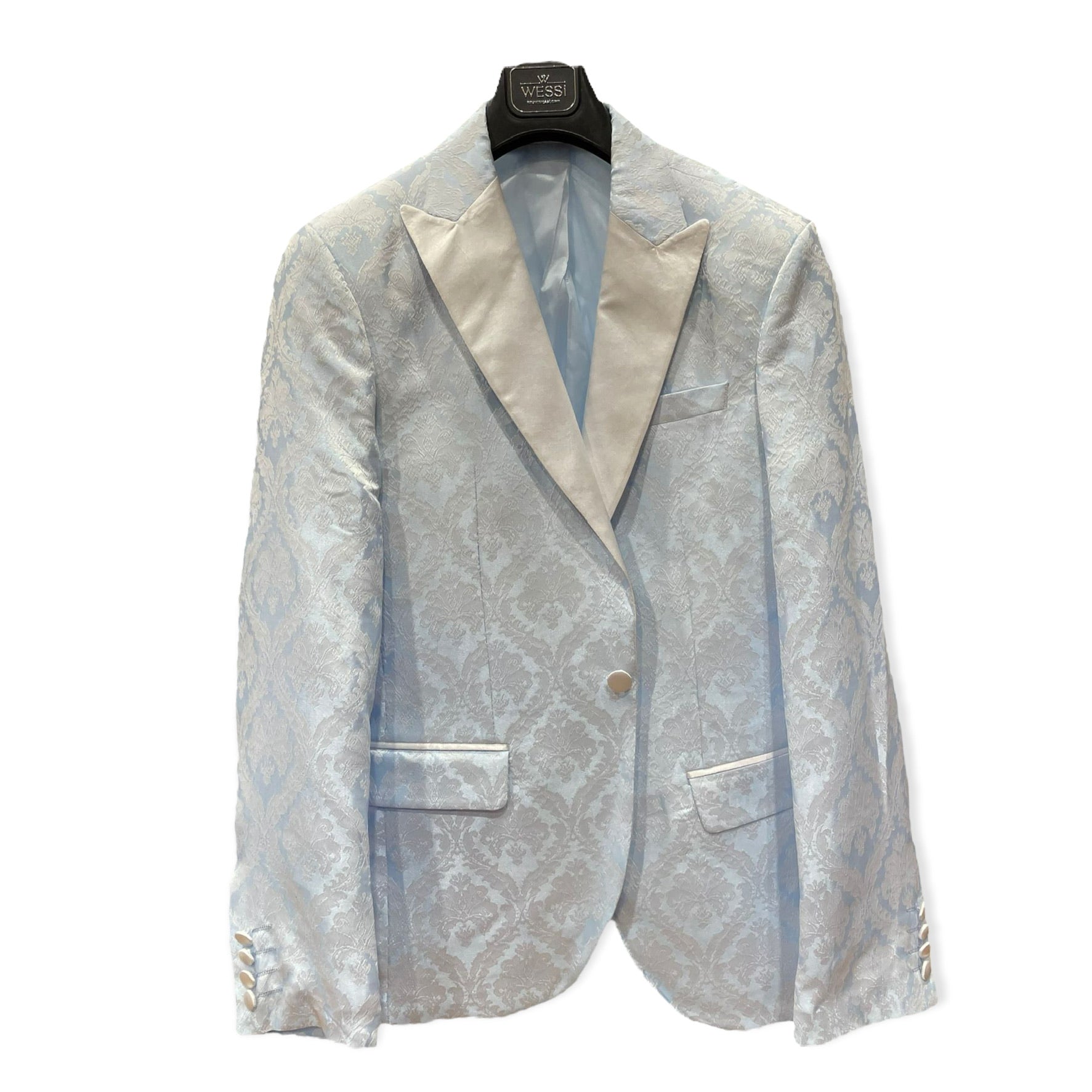 WESSI: Patterned Tuxedo Blazer